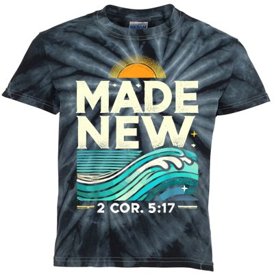 Made New Baptism Christian For Baptized Kids Tie-Dye T-Shirt