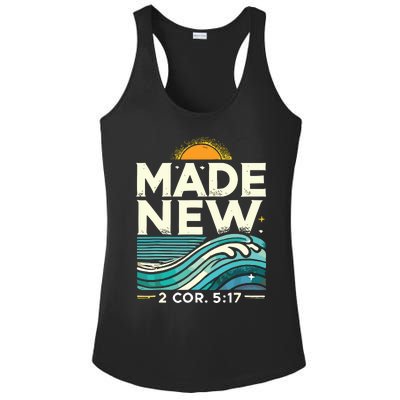 Made New Baptism Christian Ladies PosiCharge Competitor Racerback Tank