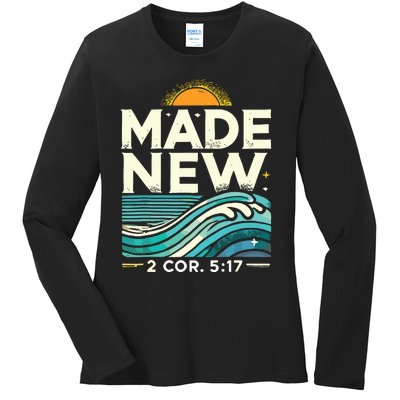 Made New Baptism Christian Ladies Long Sleeve Shirt