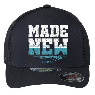Made New Baptism Christian For  Flexfit Unipanel Trucker Cap