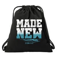 Made New Baptism Christian For  Drawstring Bag