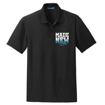 Made New Baptism Christian For  Dry Zone Grid Polo