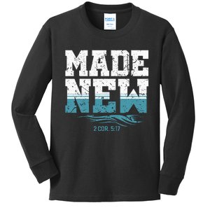 Made New Baptism Christian For  Kids Long Sleeve Shirt