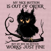 My Nice Button Is Out Of Order But My Bite Me Button Works Cool Gift 25L Jumbo Tote