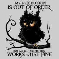 My Nice Button Is Out Of Order But My Bite Me Button Works Cool Gift Tie-Dye T-Shirt