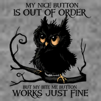 My Nice Button Is Out Of Order But My Bite Me Button Works Cool Gift Sustainable Beanie