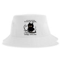 My Nice Button Is Out Of Order But My Bite Me Button Works Cool Gift Sustainable Bucket Hat
