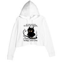 My Nice Button Is Out Of Order But My Bite Me Button Works Cool Gift Crop Fleece Hoodie