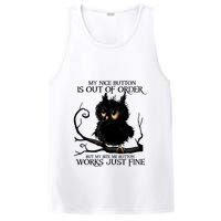 My Nice Button Is Out Of Order But My Bite Me Button Works Cool Gift PosiCharge Competitor Tank