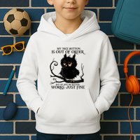 My Nice Button Is Out Of Order But My Bite Me Button Works Cool Gift Kids Hoodie