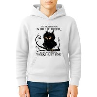 My Nice Button Is Out Of Order But My Bite Me Button Works Cool Gift Kids Hoodie
