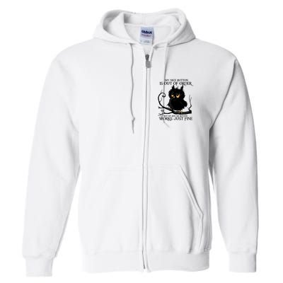 My Nice Button Is Out Of Order But My Bite Me Button Works Cool Gift Full Zip Hoodie