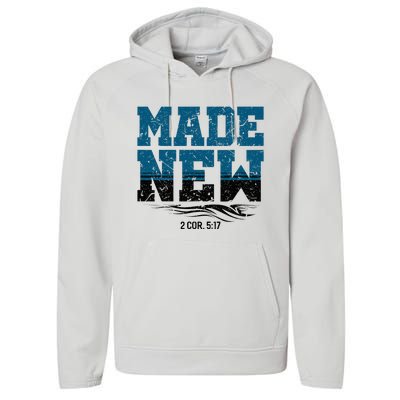 Made New Baptism Christian Performance Fleece Hoodie