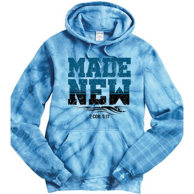 Made New Baptism Christian Tie Dye Hoodie