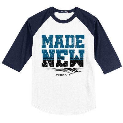 Made New Baptism Christian Baseball Sleeve Shirt