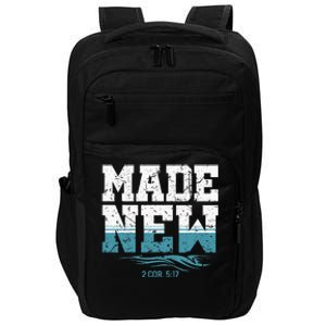 Made New Baptism Christian For Baptized Impact Tech Backpack