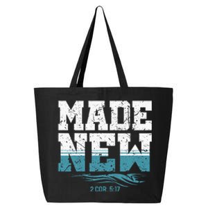 Made New Baptism Christian For Baptized 25L Jumbo Tote