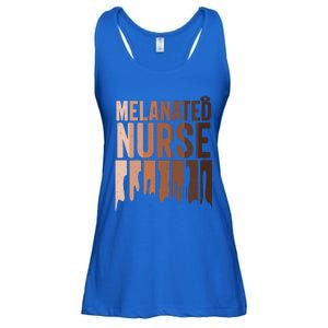 Melanated Nurse Black History Juneteenth Nurse Melanin Pride Meaningful Gift Ladies Essential Flowy Tank