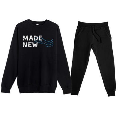 Made New Baptism Premium Crewneck Sweatsuit Set