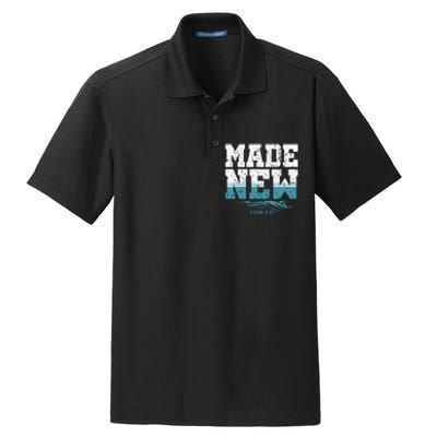 Made New Baptism Christian For Baptized Dry Zone Grid Polo