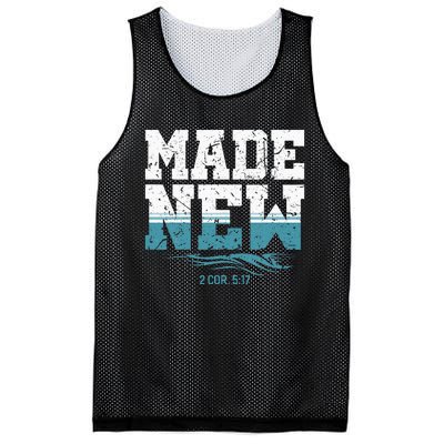 Made New Baptism Christian For Baptized Mesh Reversible Basketball Jersey Tank