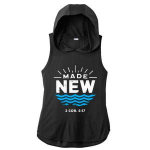 Made New Baptized For Adults Baptism Ladies PosiCharge Tri-Blend Wicking Draft Hoodie Tank