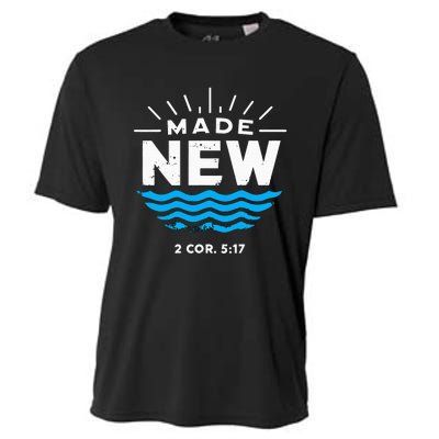 Made New Baptized For Adults Baptism Cooling Performance Crew T-Shirt