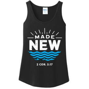 Made New Baptized For Adults Baptism Ladies Essential Tank