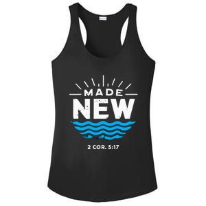 Made New Baptized For Adults Baptism Ladies PosiCharge Competitor Racerback Tank