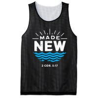 Made New Baptized For Adults Baptism Mesh Reversible Basketball Jersey Tank