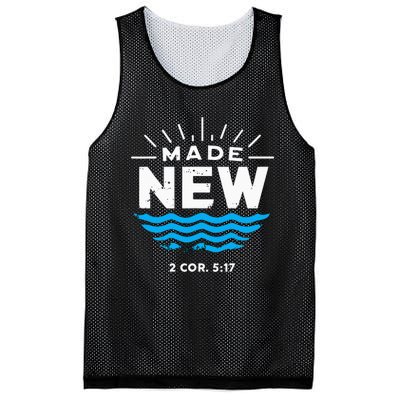 Made New Baptized For Adults Baptism Mesh Reversible Basketball Jersey Tank