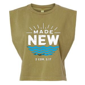 Made New Baptized For Adults Baptism Garment-Dyed Women's Muscle Tee