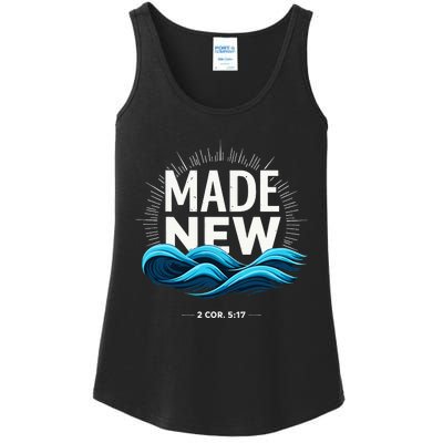 Made New Baptized Baptism Ladies Essential Tank