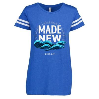 Made New Baptized Baptism Enza Ladies Jersey Football T-Shirt