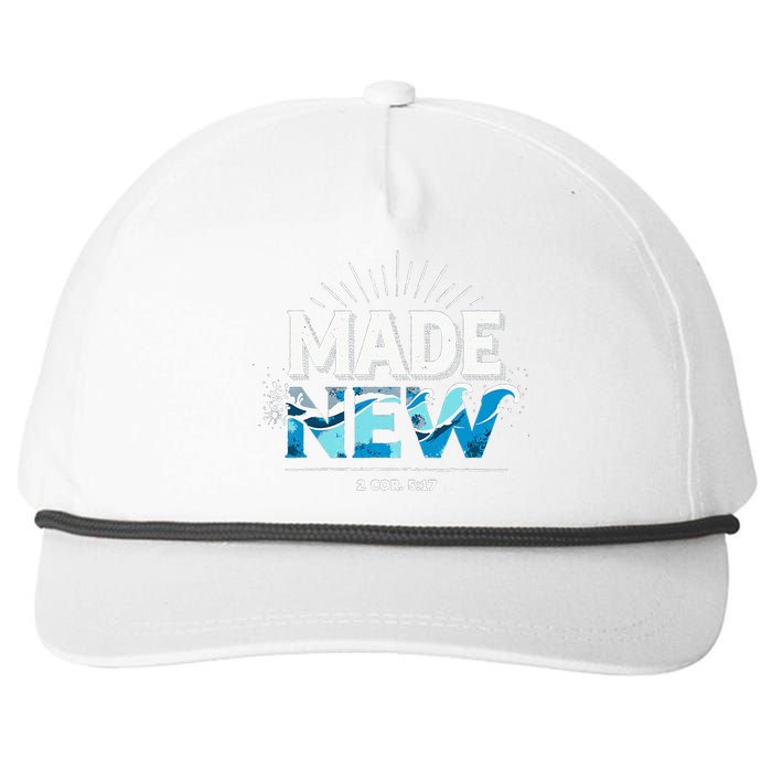 Made New Baptized Baptism Snapback Five-Panel Rope Hat