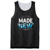 Made New Baptized Baptism Mesh Reversible Basketball Jersey Tank