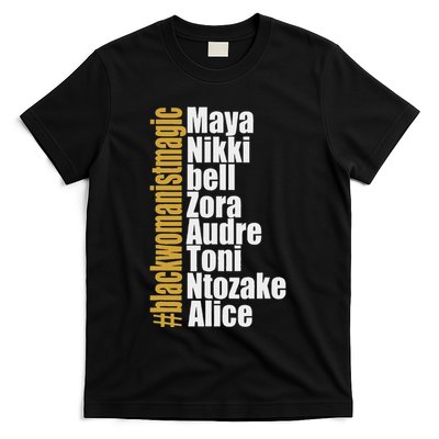 Maya Nikki Bell Zora Audre Toni Ntozake Alice Womanism Magic T-Shirt