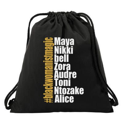 Maya Nikki Bell Zora Audre Toni Ntozake Alice Womanism Magic Drawstring Bag