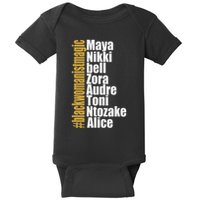 Maya Nikki Bell Zora Audre Toni Ntozake Alice Womanism Magic Baby Bodysuit