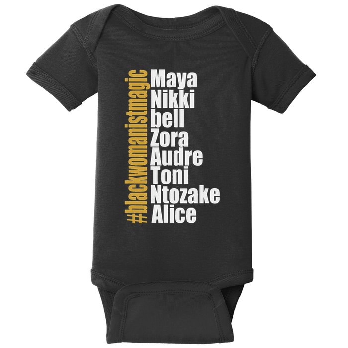 Maya Nikki Bell Zora Audre Toni Ntozake Alice Womanism Magic Baby Bodysuit