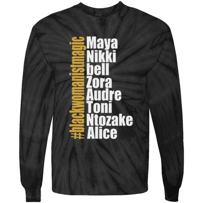 Maya Nikki Bell Zora Audre Toni Ntozake Alice Womanism Magic Tie-Dye Long Sleeve Shirt
