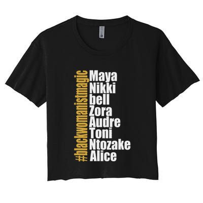 Maya Nikki Bell Zora Audre Toni Ntozake Alice Womanism Magic Crop Top