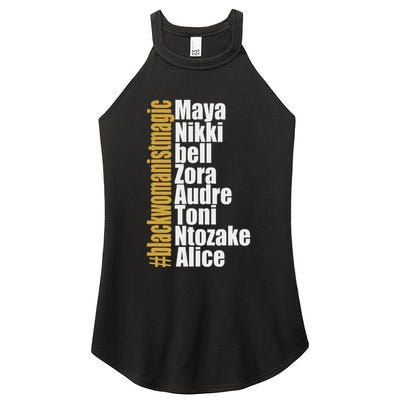 Maya Nikki Bell Zora Audre Toni Ntozake Alice Womanism Magic Women's Perfect Tri Rocker Tank