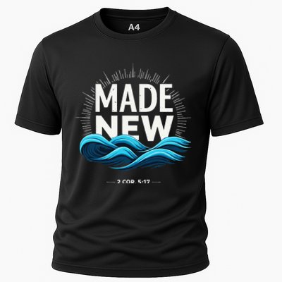 Made New Baptized Baptism Gift Cooling Performance Crew T-Shirt