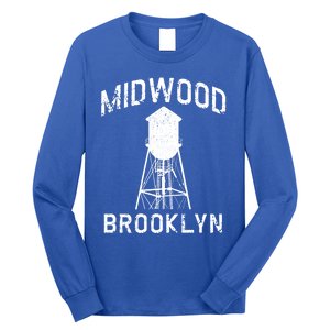 Midwood Nyc Brooklynite Gift Brooklyn Water Tower Gift Long Sleeve Shirt