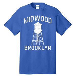 Midwood Nyc Brooklynite Gift Brooklyn Water Tower Gift Tall T-Shirt