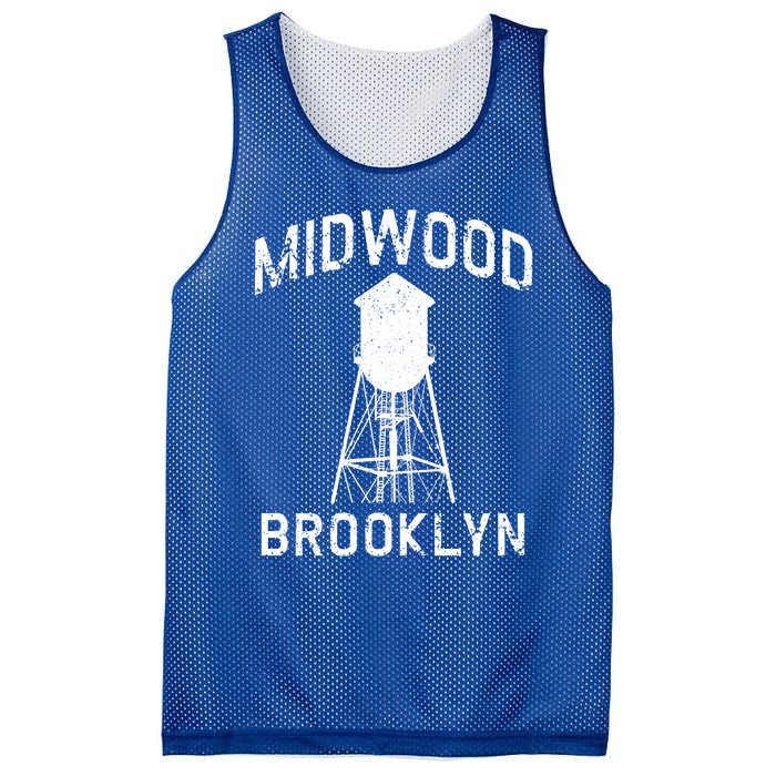 Midwood Nyc Brooklynite Gift Brooklyn Water Tower Gift Mesh Reversible Basketball Jersey Tank