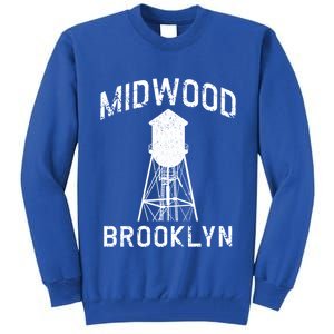 Midwood Nyc Brooklynite Gift Brooklyn Water Tower Gift Tall Sweatshirt