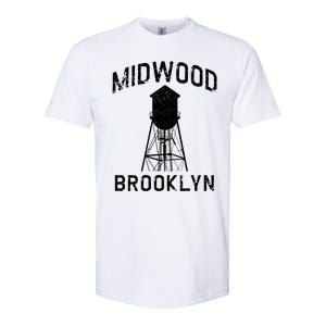 Midwood Nyc Brooklynite Gift Brooklyn Water Tower Gift Softstyle CVC T-Shirt