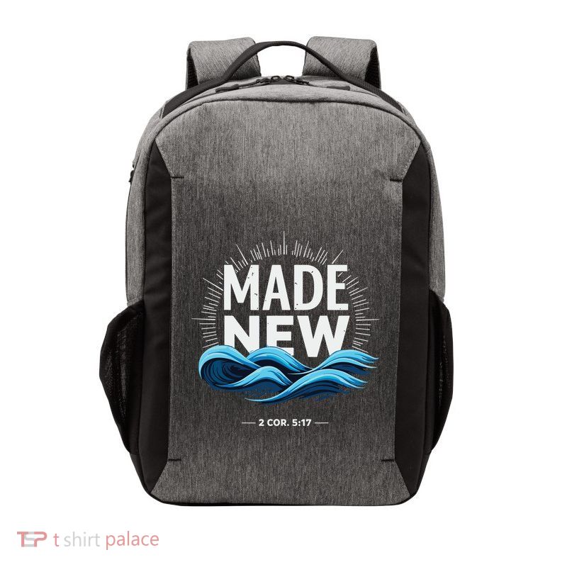 Made New Baptized Baptism Vector Backpack